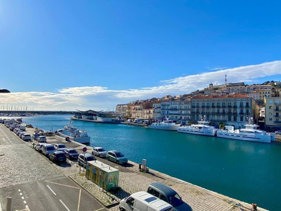 Sète "Georgio" Grand Appartement Traversant Avec Vue Canal Et Parking מראה חיצוני תמונה