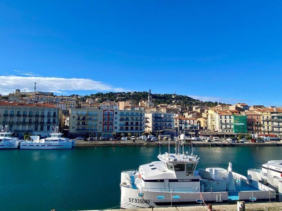 Sète "Georgio" Grand Appartement Traversant Avec Vue Canal Et Parking מראה חיצוני תמונה